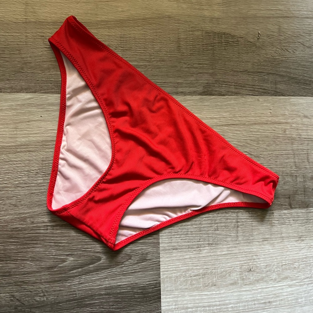 shade & shore red bikini bottoms